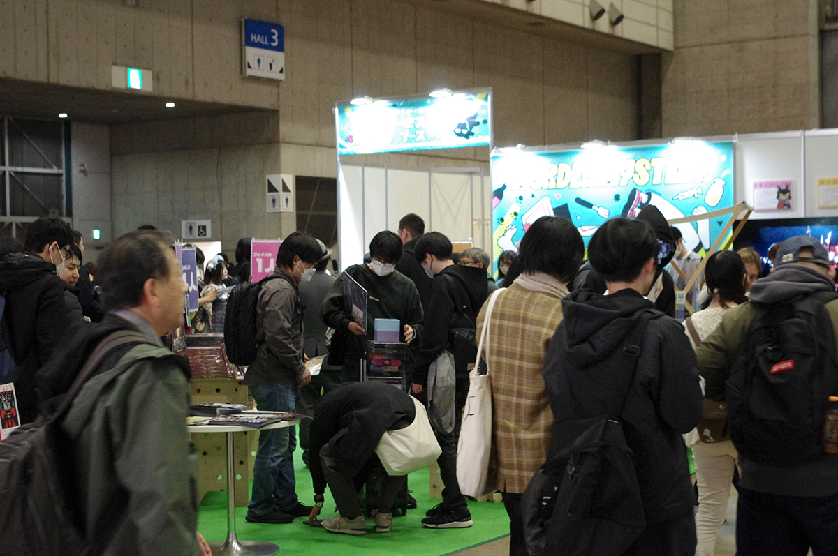 マーダーミステリーが一挙に集まるマーダーミステリーブース