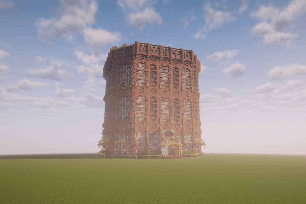 都市の建物を作る 1 回目と 2 回目の試み