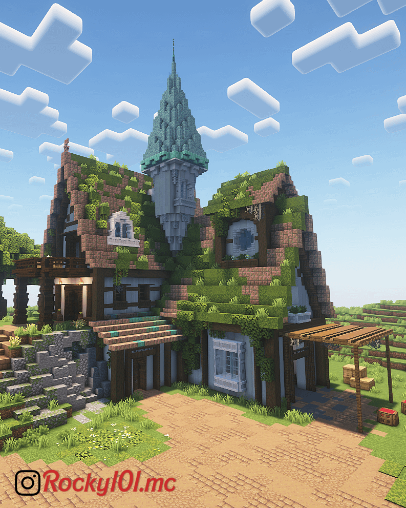 Kaitanのアートワークからインスピレーションを得て、このファンタジーハウスを建てました