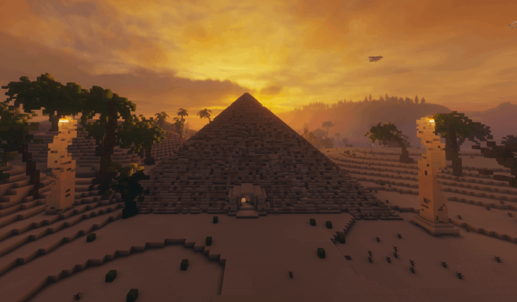 私は何ヶ月もかけてこの巨大な砂漠のピラミッドを建設してきました - 地下バンカーに接続している巨大な世界の一部です