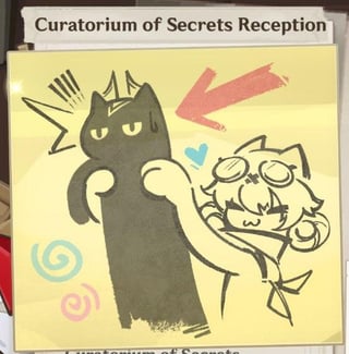 秘密のいたずら書きのキュレーターリウム