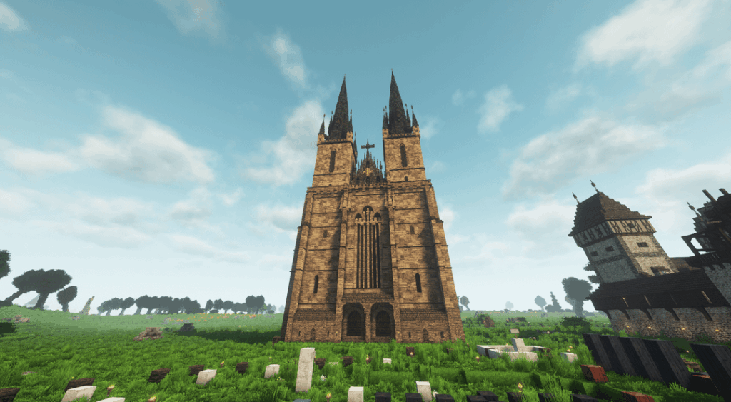 Conquest of Hunter McサーバーにTýnの前に聖母教会（ティン教会）を建てました！