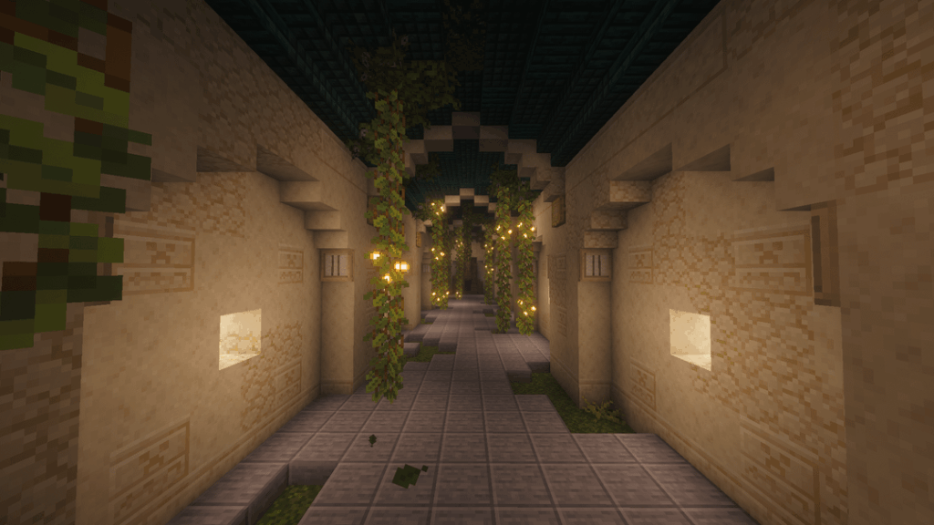 この廊下は少し頑張りすぎました、ほとんど使わないかもしれませんが、見た目はクールです