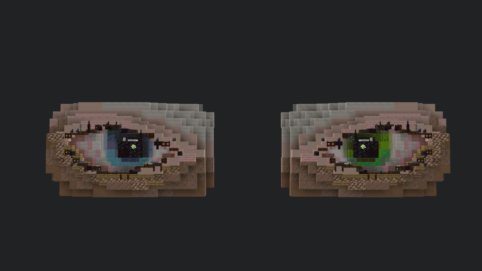 目を作ってみました。どの色が好きですか?