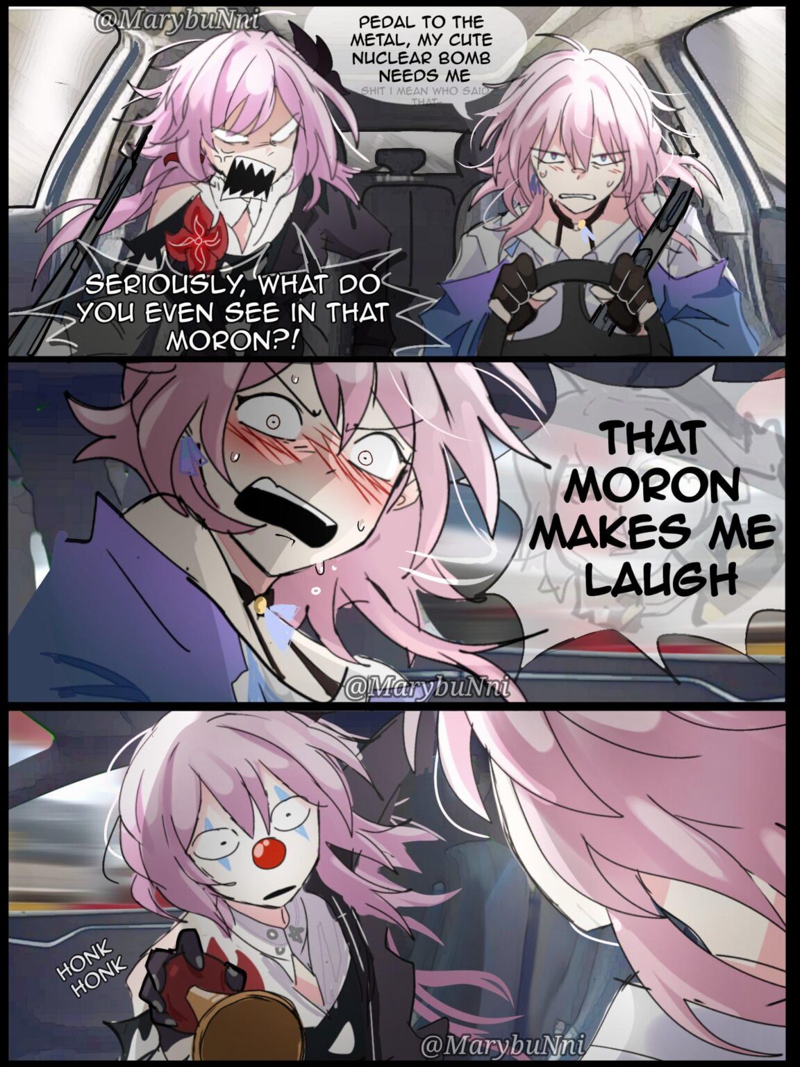 この後車が衝突しました (@MarybuNni)