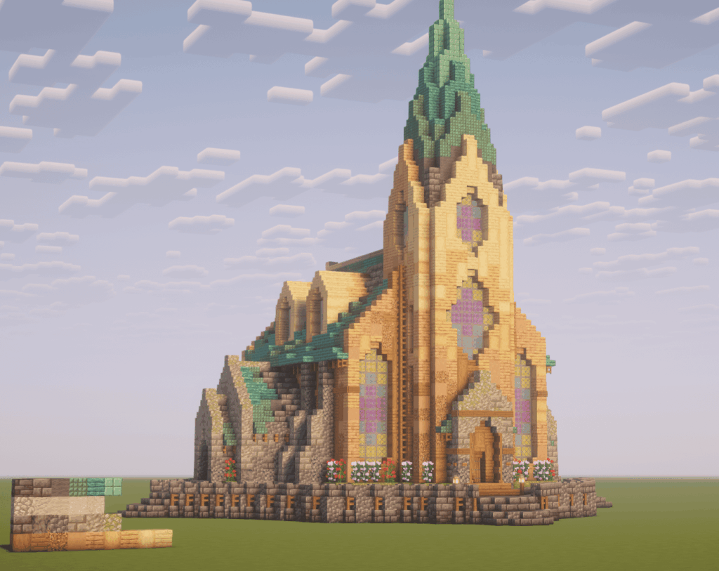 私がsmpのためにデザインした小さな教会