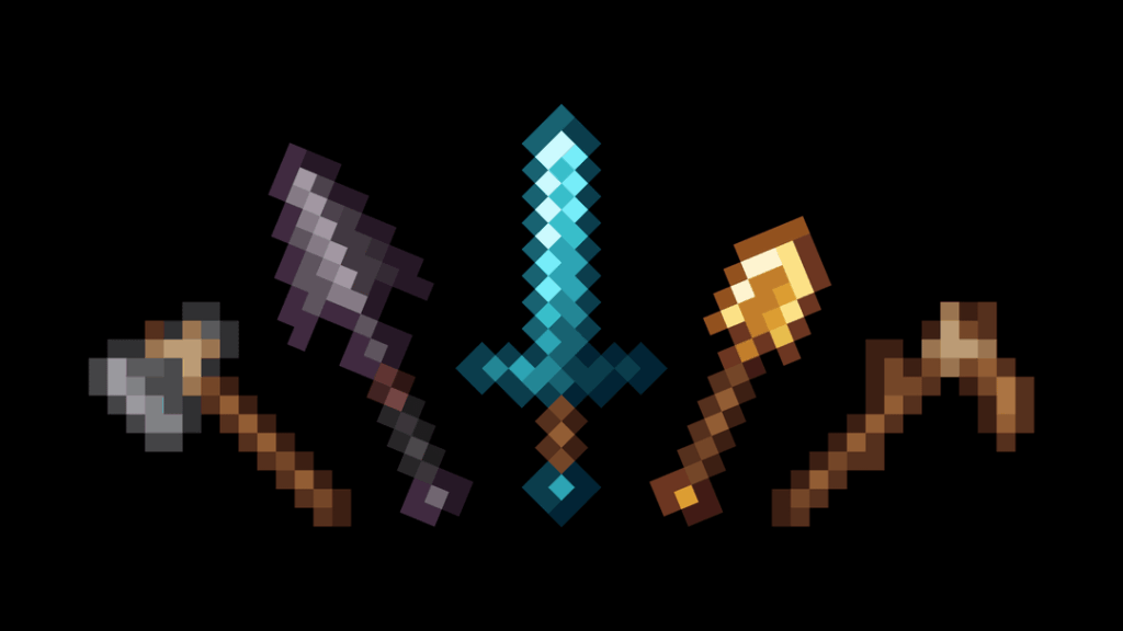 Minecraft のツールと武器をすべて再設計しました