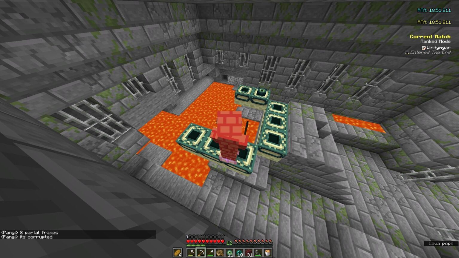 約 1 か月前、私はこの超レアな破損したエンド ポータルを発見しました。