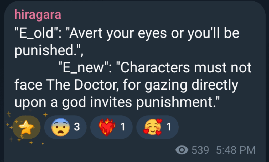 ヒラガラ経由でドクターについてさらに詳しく