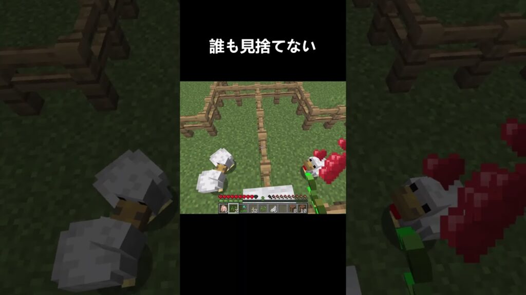1匹だけに餌あげちゃった… #shorts #マインクラフト #マイクラ