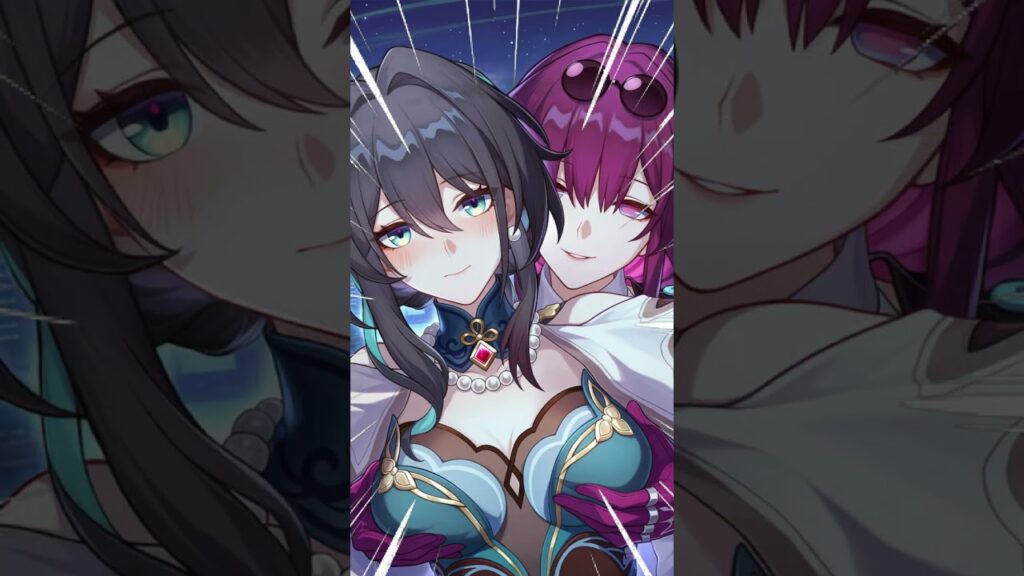 【崩壊スターレイル】ルアンメェイと写真を撮るカフカ 【崩壊スターレイル】ルアンメェイと写真を撮るカフカ