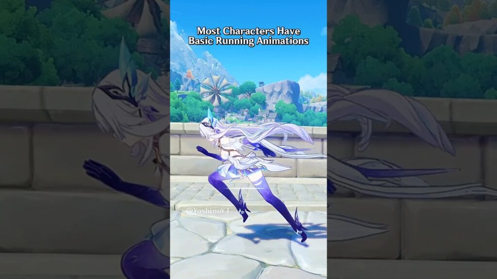Only She Has A Unique Running Animation In Genshin Impact