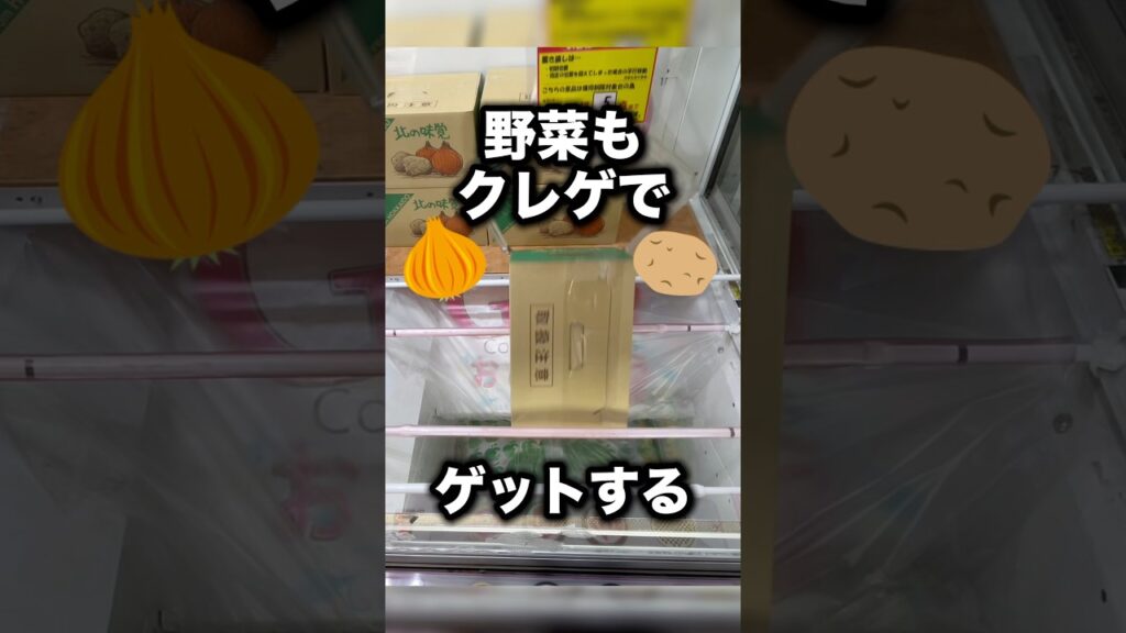 お野菜をクレーンゲームでとる！　#クレーンゲーム攻略 #クレーンゲーム動画 #ufoキャッチャー