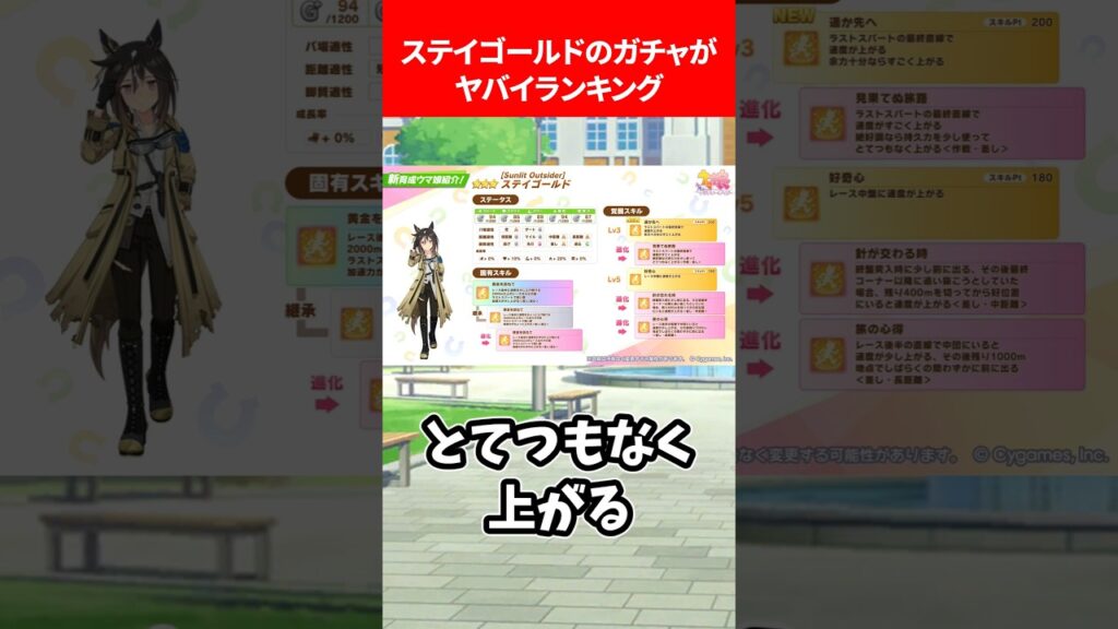 ステイゴールドのガチャがヤバすぎる… #ウマ娘