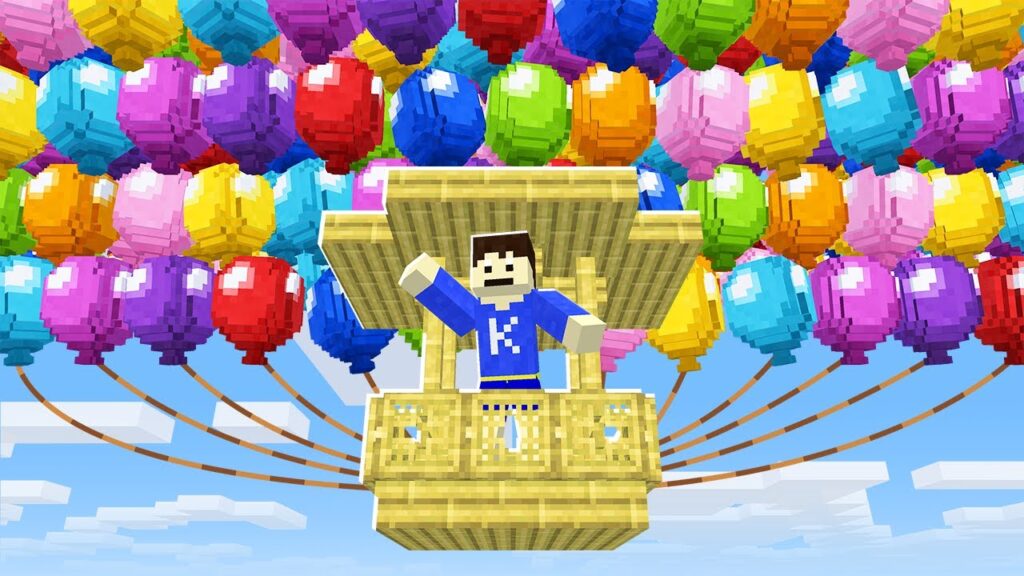 大量の風船をすべて割って気球から脱出しろ！【マイクラリレー2025】