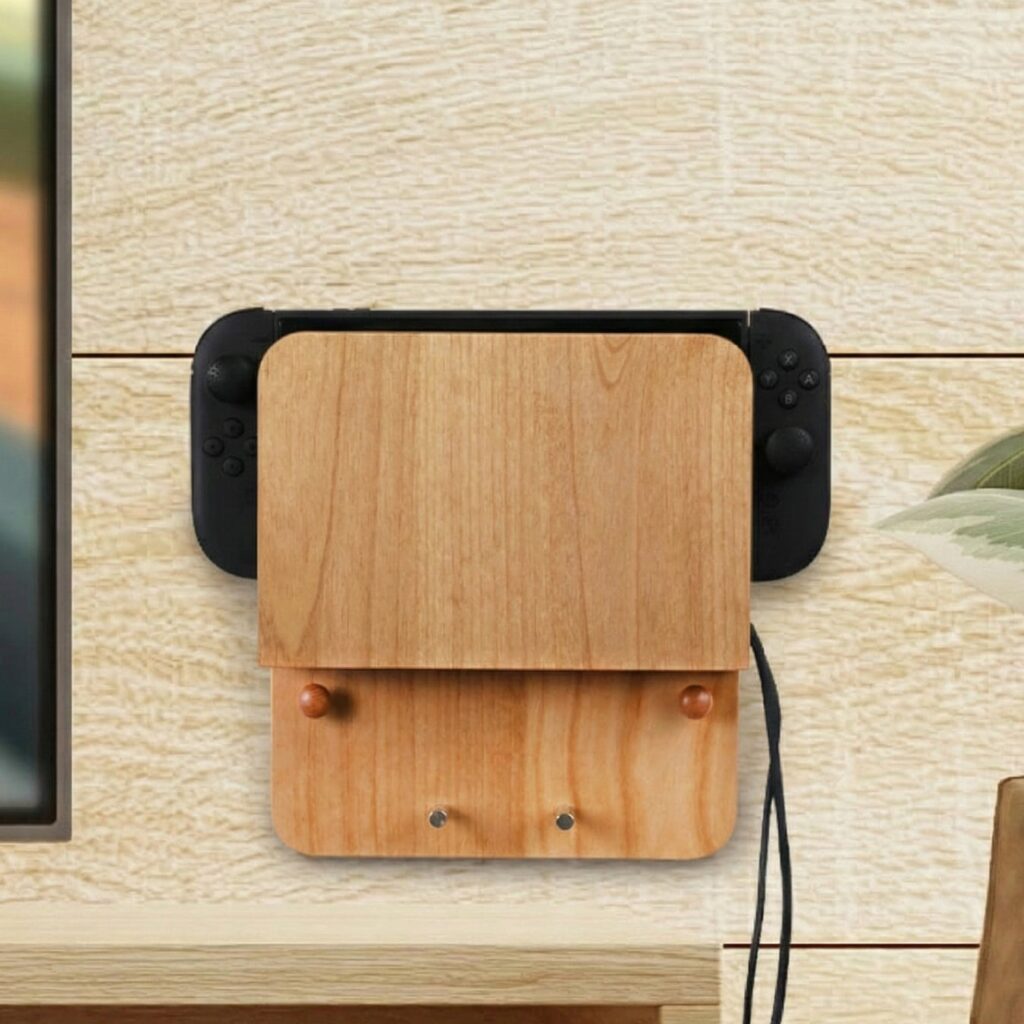 【KABEMONO】ゲーム機の置き場所問題を解決！木製・壁掛けの収納シェルフ【 switch2ケース 】を新たに販売いたします