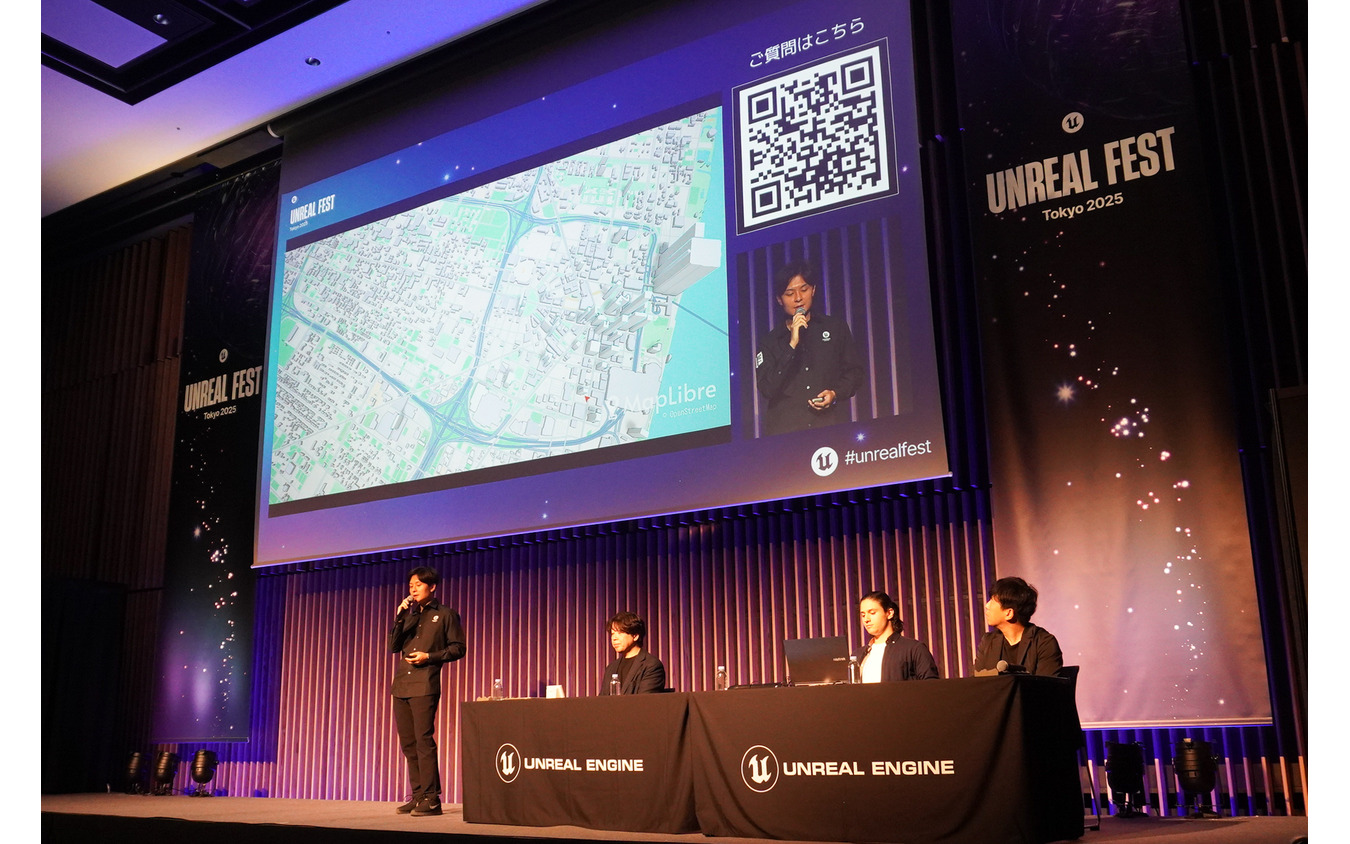 アンリアルエンジンで3D再現されたマップ画面