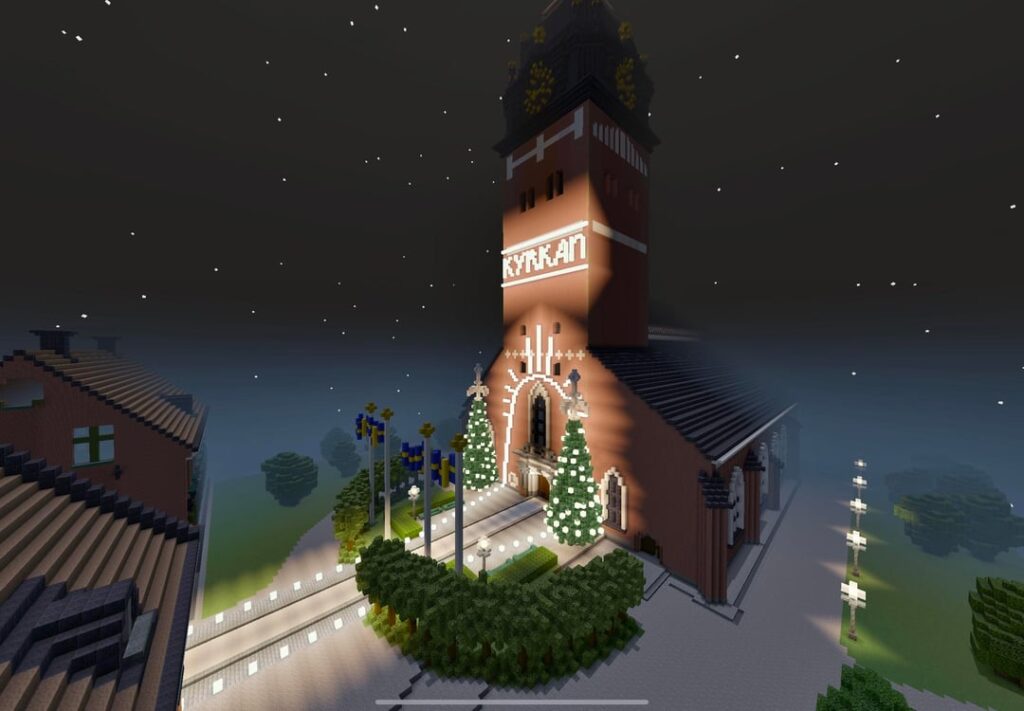 大聖堂のクリスマス飾り