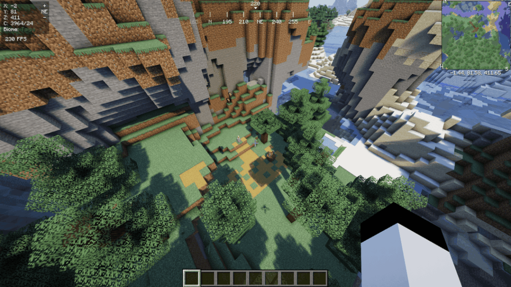 史上最小の村？ -576117651 (村のX6 Z404座標)