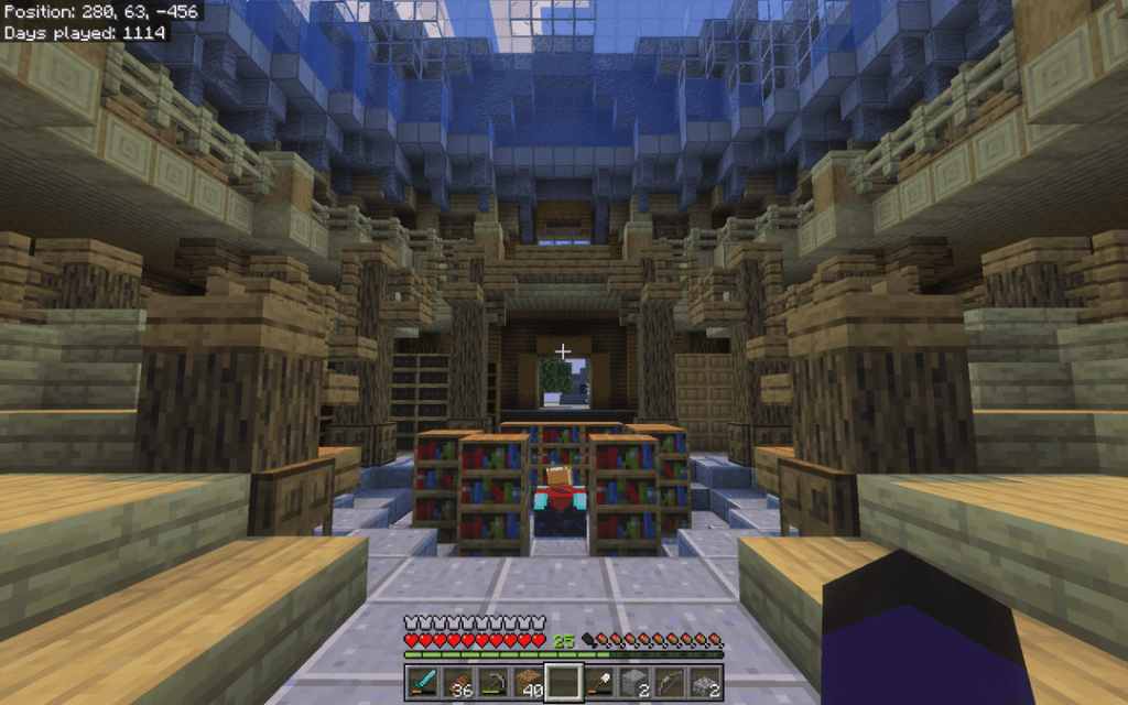 私のサバイバル世界での大きな魅惑的な天文台!