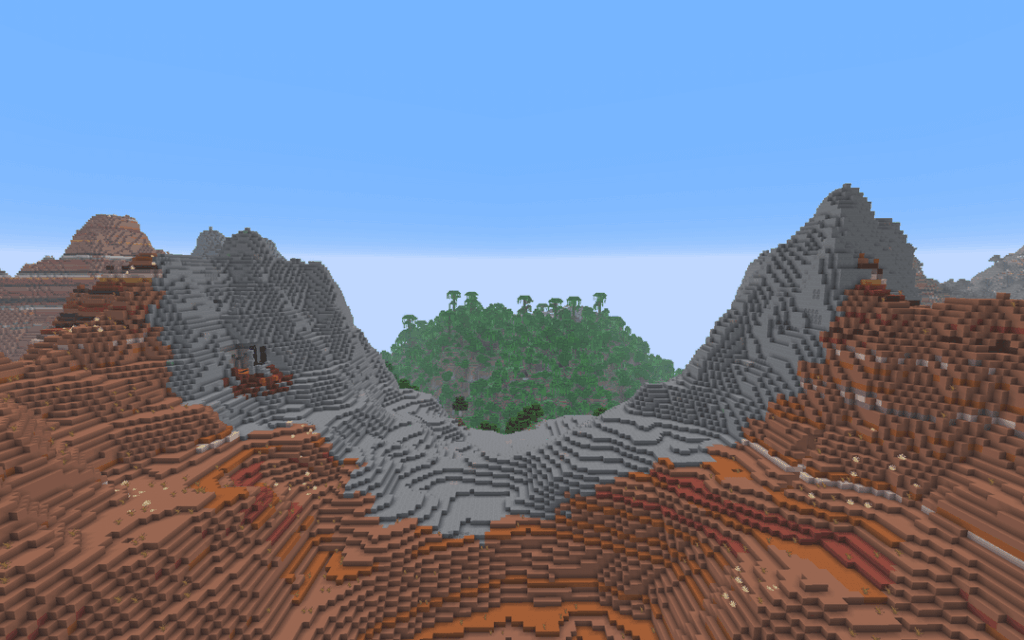 バッドランズに囲まれたジャングルのオアシス