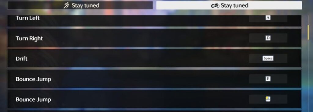 3.0 |バイク用の新しいキーバインディング (Naruse 経由)