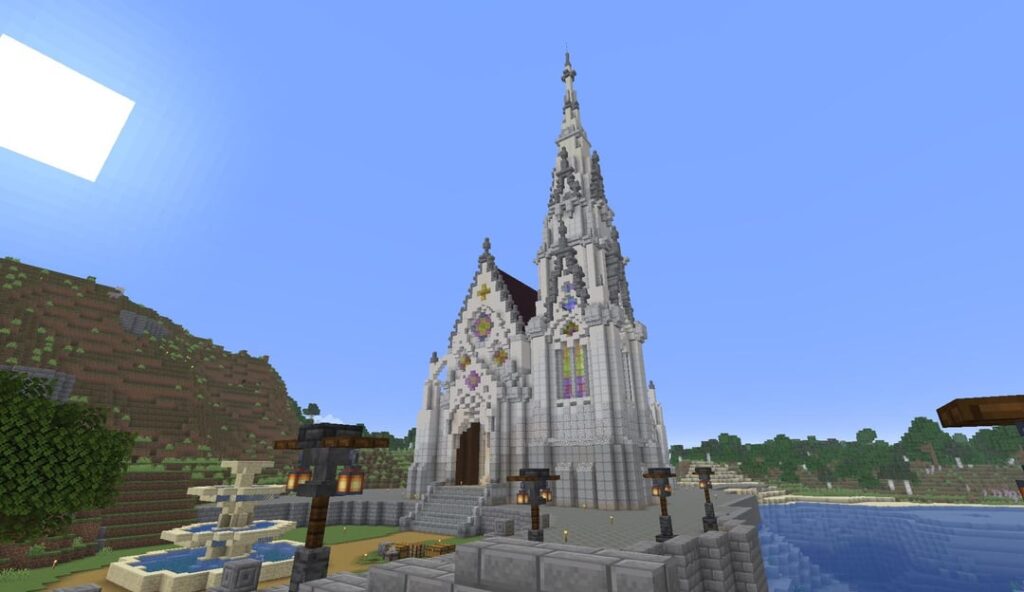 私のサバイバル海岸沿いの町にあるクールな教会