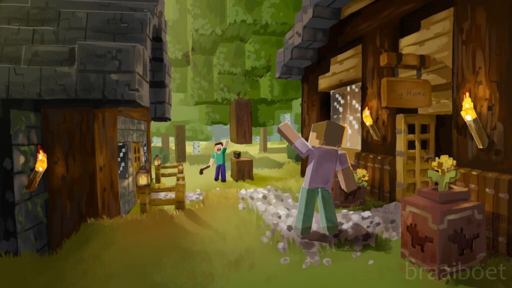 最高の Minecraft トレーラーのファンアートを作りました!