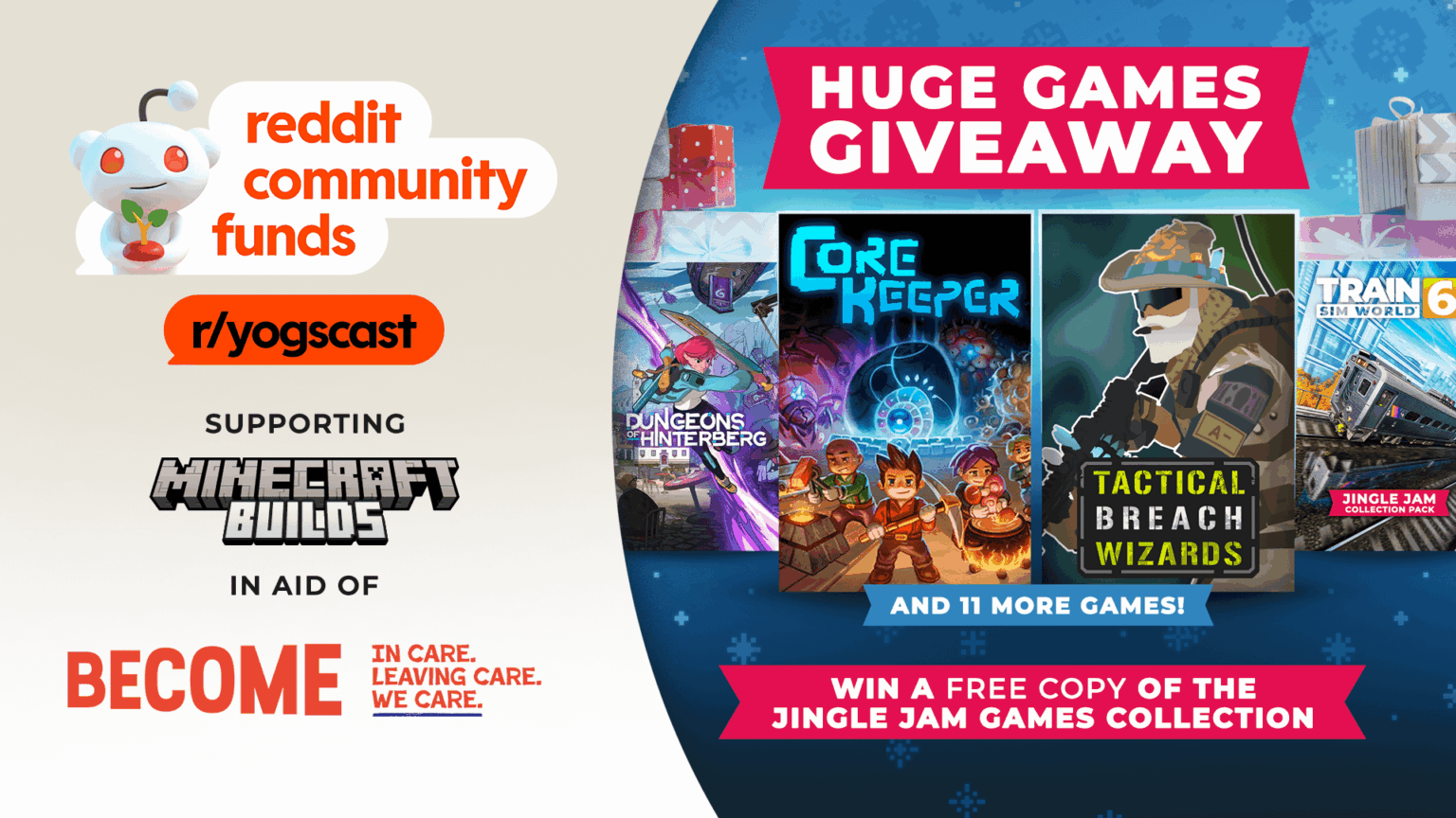 ロンドンのシャード タワー ビルダー MACE は、ジングル ジャム 2025 に向けてシャードをより良く構築するための Minecraft コンテストを開催しているため、このスレッドで 1800 以上のビデオ ゲームをプレゼントします。