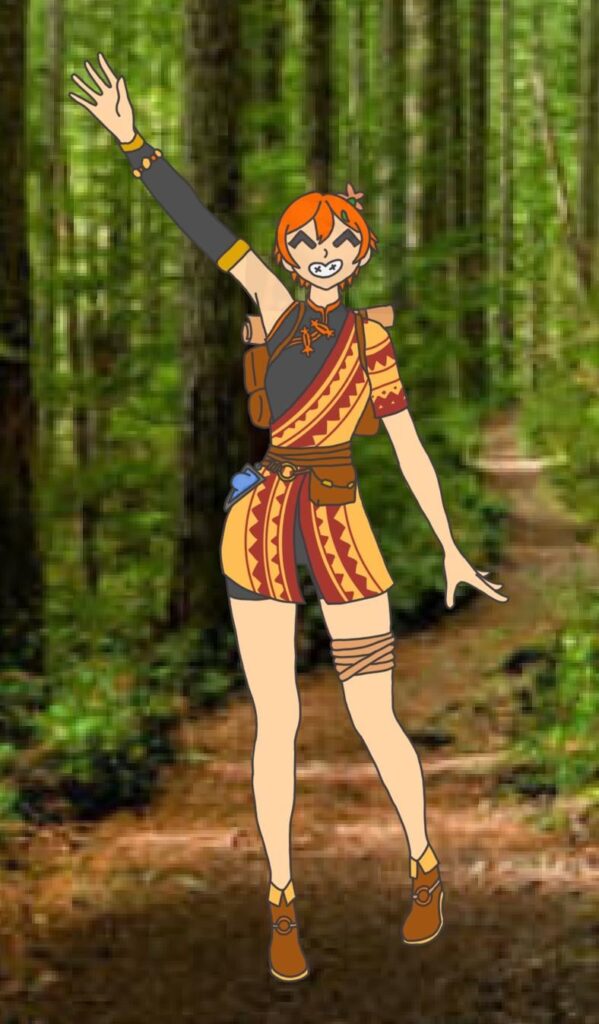 POV: あなたは森の小道で愛のメッセンジャーに遭遇します (アートは私です)