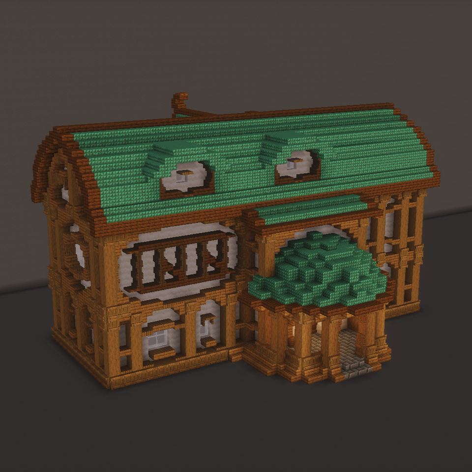 今日はちょっとした宿を作りました！