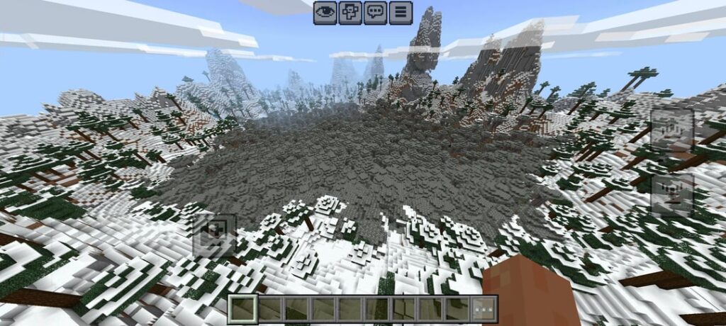 淡い庭園のクレーター