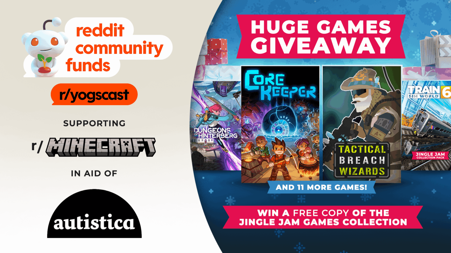 Yogscast Boba の巨大な Minecraft 寝室の装飾を祝うジングル ジャム 2025 のこのスレッドでの巨大なビデオ ゲームのプレゼント