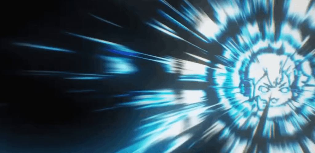 解放中のブリンのインパクト フレームには、彼女の回転が正しく行われたことを承認する絵文字が付いています