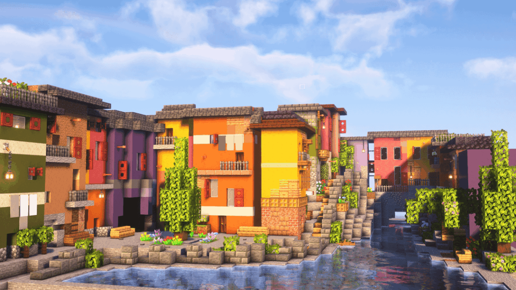 カラフルな海辺の街の始まり