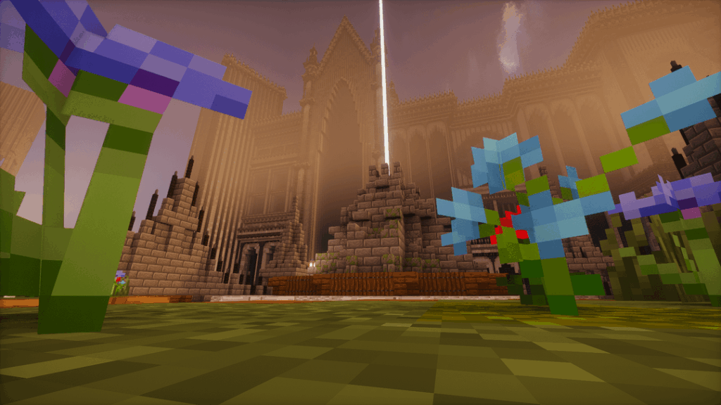 サーバー用の城の構築に取り組んでいます。その仕上がりが本当に気に入っています