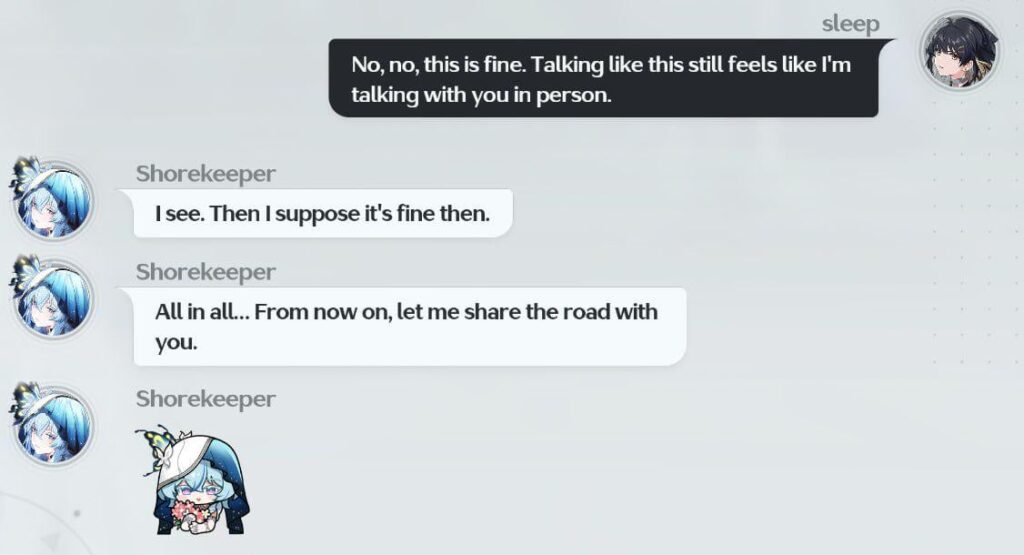 3.0 |ローバーズとショアキーパーの睡眠中のチャット