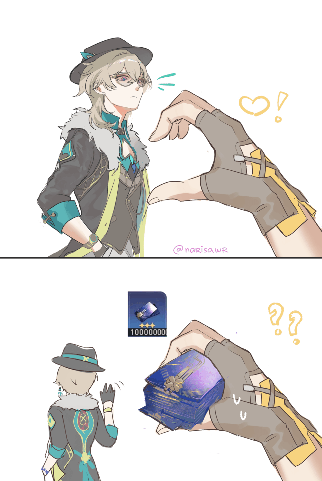 ステラロンさんはアベンチュリンといちゃつきます！ (アート by @narisawr)