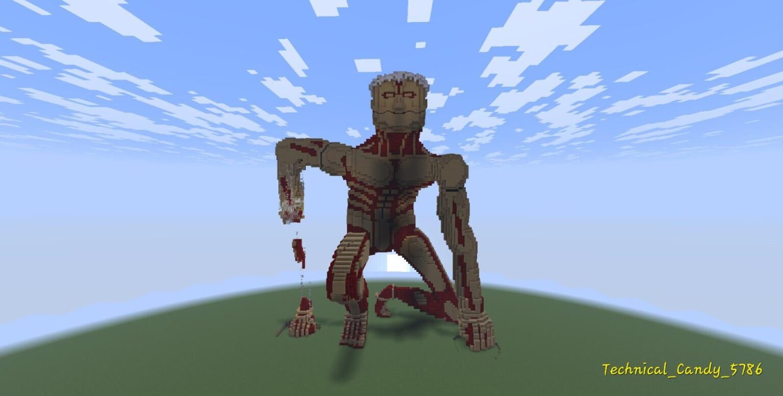 Minecraftで鎧の巨人を作りました