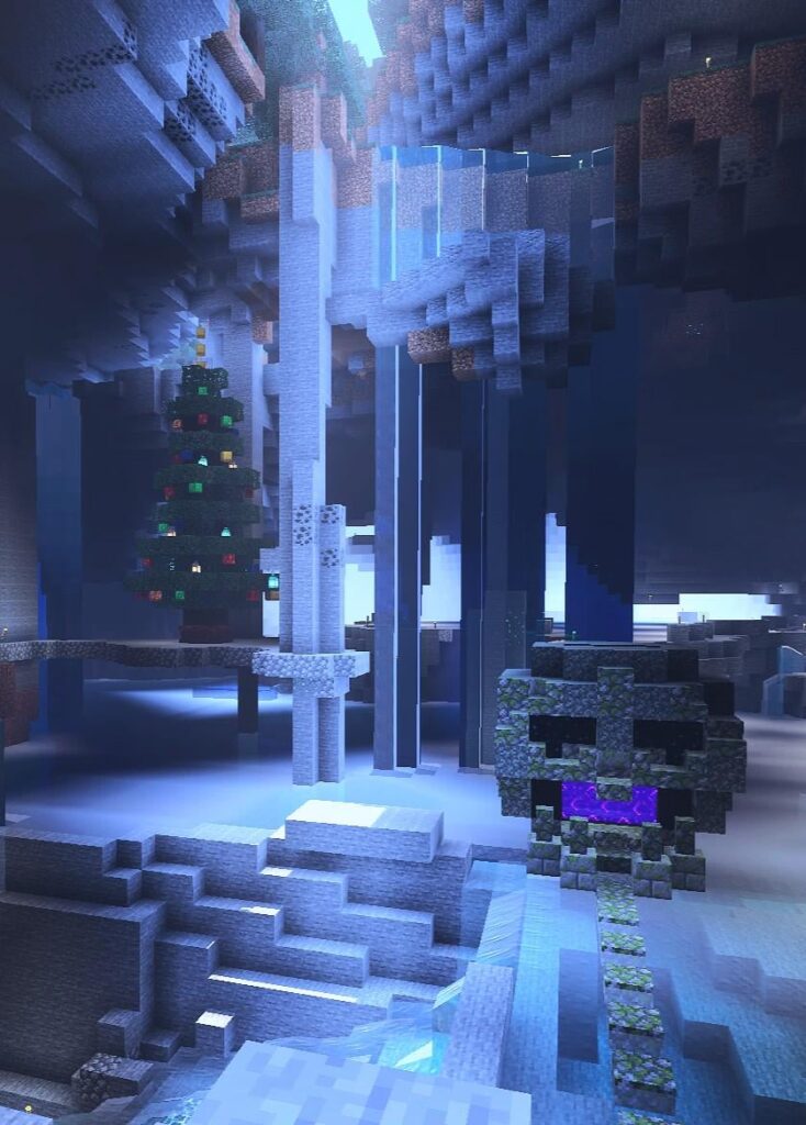 Minecraft のクリスマスの朝