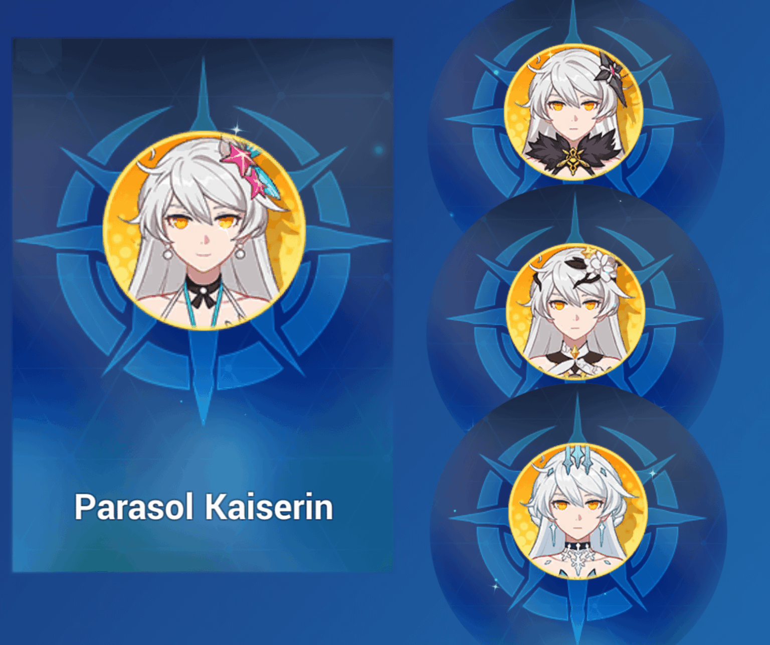 HoV がパラソル カイゼリンの衣装を着て微笑むだけであることを。_。