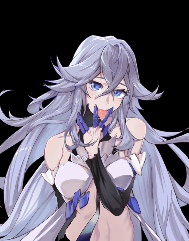 舌を見せてる…