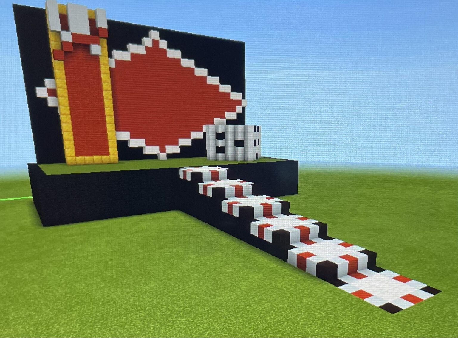 Minecraft のカスタム WWE レッスルマニア 42 ステージ コンセプト