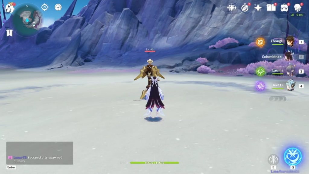 [6.3] コロンビーナの反応した元素に基づいたエレメンタル スキルによる特別なインタラクション