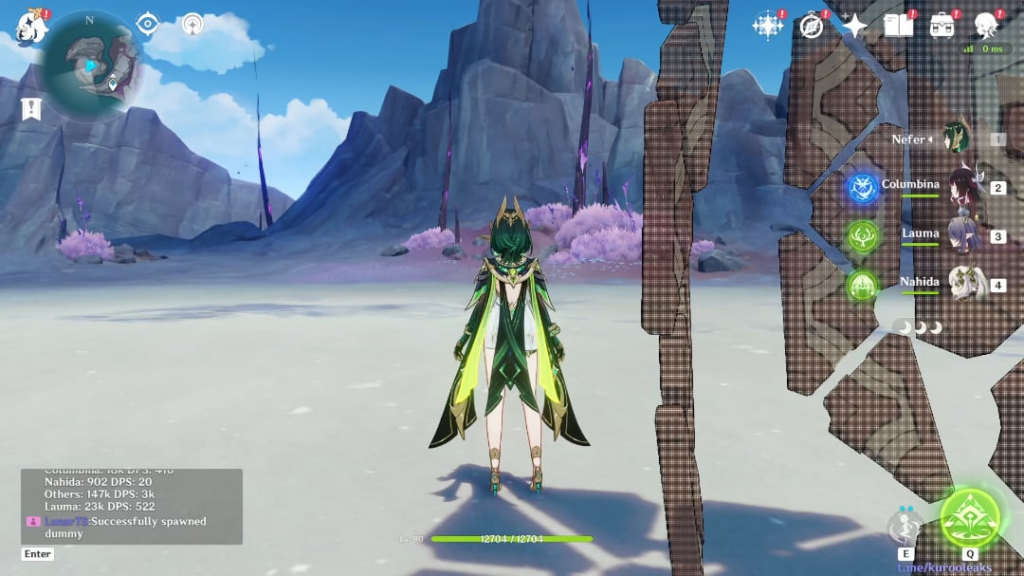 黒尾経由のネフェル/コロンビーナ/ラウマ/ナヒダのローテーションショーケース