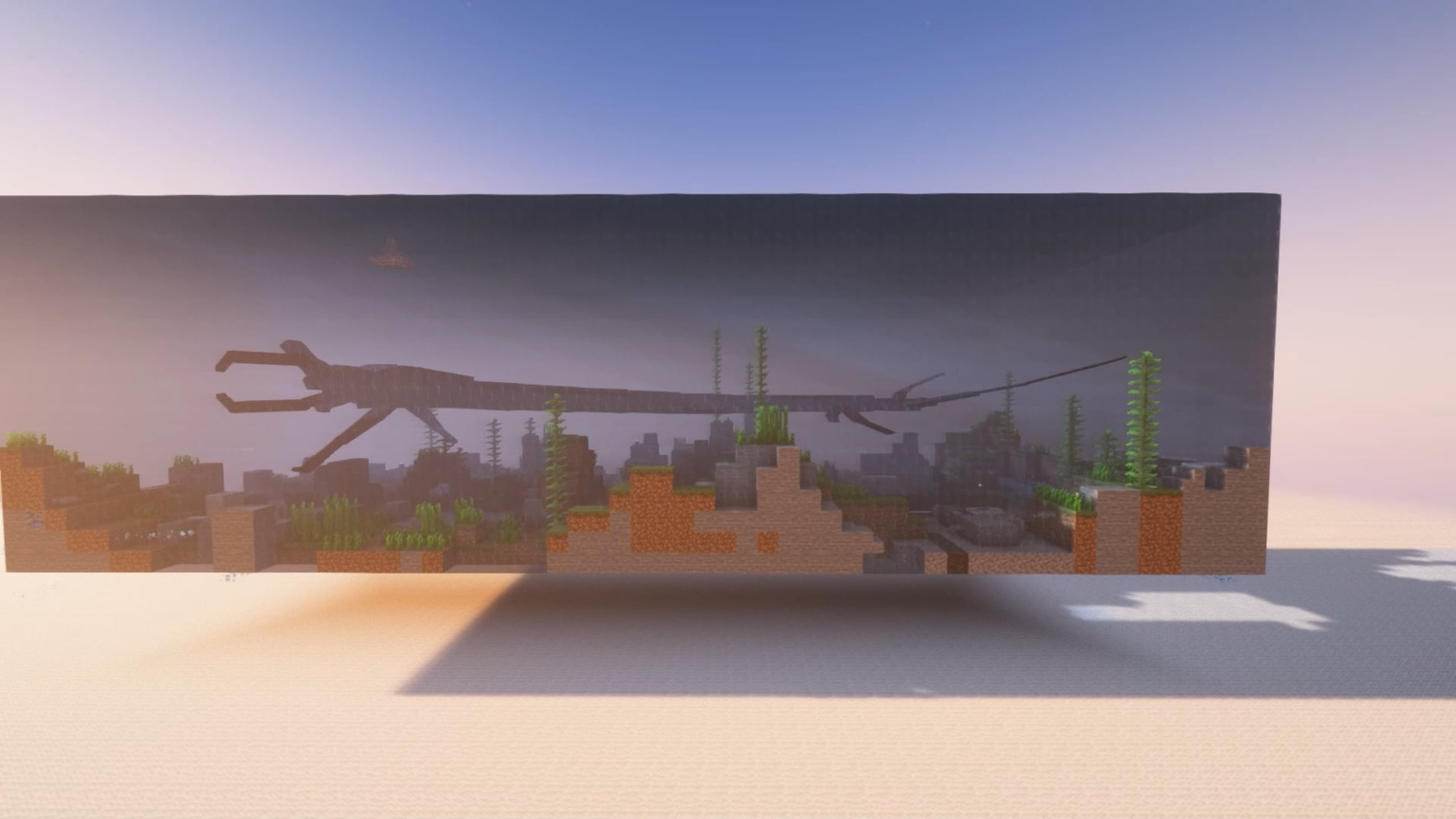 Minecraft Subnautica リーパー ジオラマ