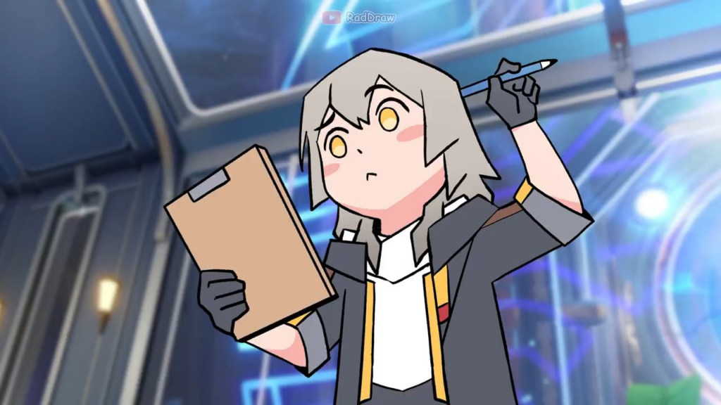 ステラ：「エクスプレスの乗組員を絵で永遠に残したいのです。」 (@Rad_Draw)