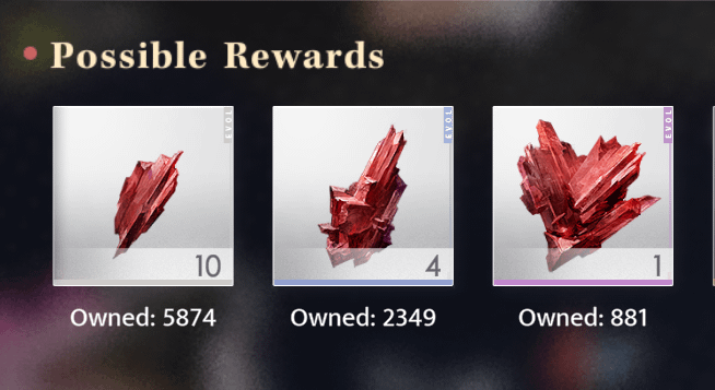 バウンティハントで栽培するクリスタルの色を選択できたらいいのに 🥲