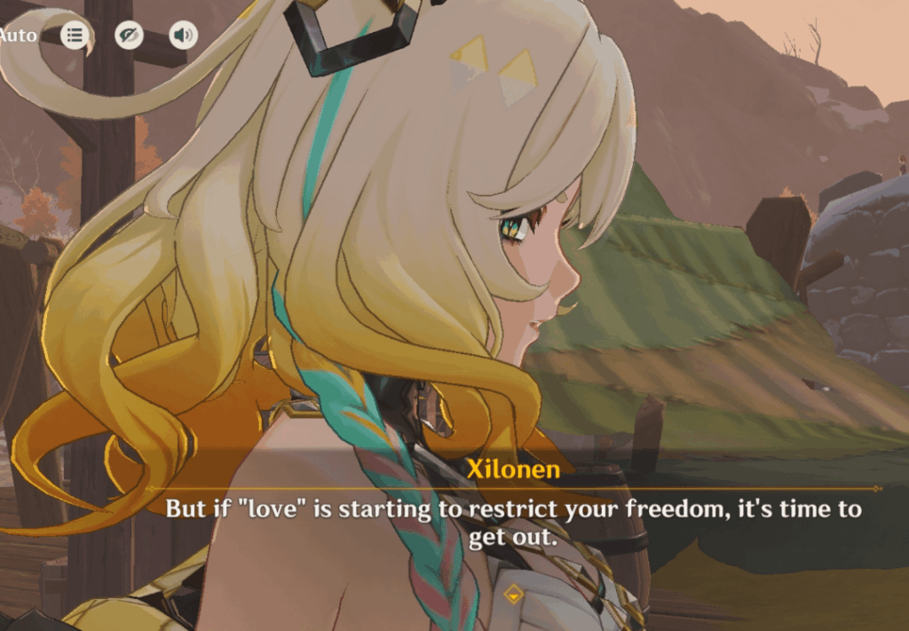 彼女の言葉を聞くと、私は存在しないパートナーと別れたくなります。