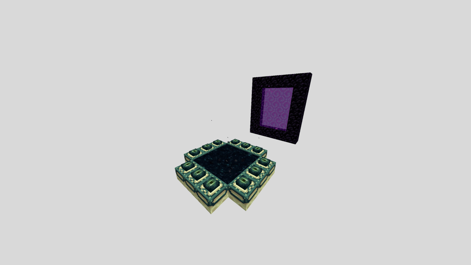 私のハードコアワールドのインフィニティエンドポータルルーム